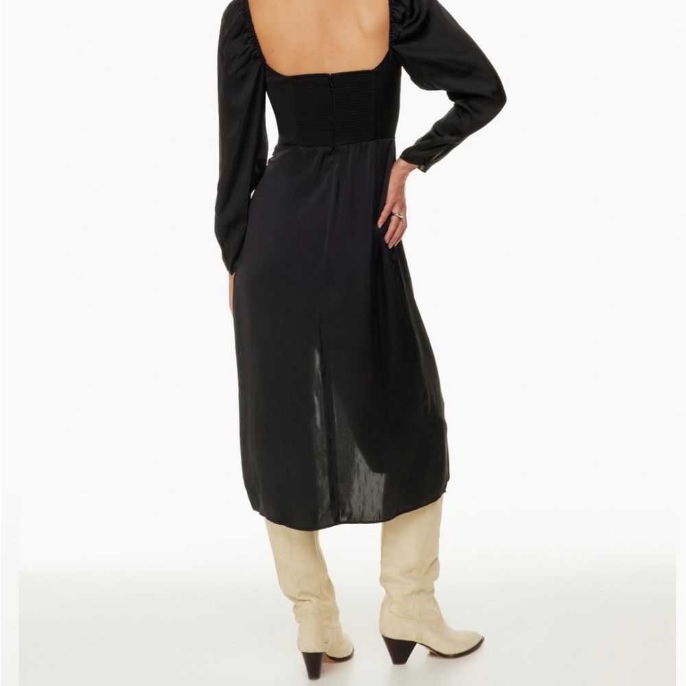 Aritzia Wilfred Mosquerod Satin Formal Wedding Guest Evening Dress New Sz 4 - Picture 3 of 7